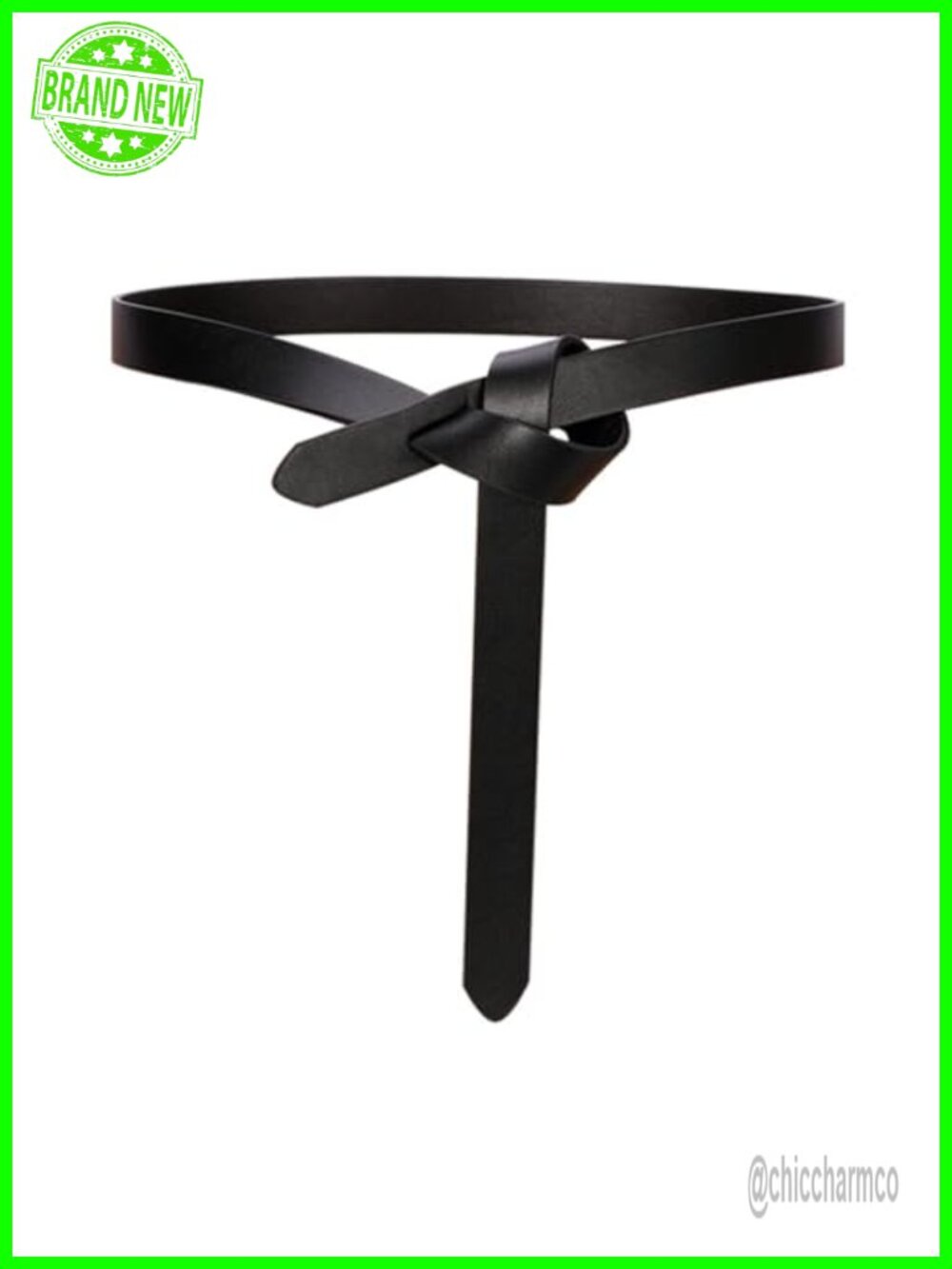 Faux Leather Knot Belts for Women Soft Tie Waist Belt Fashion Accessory